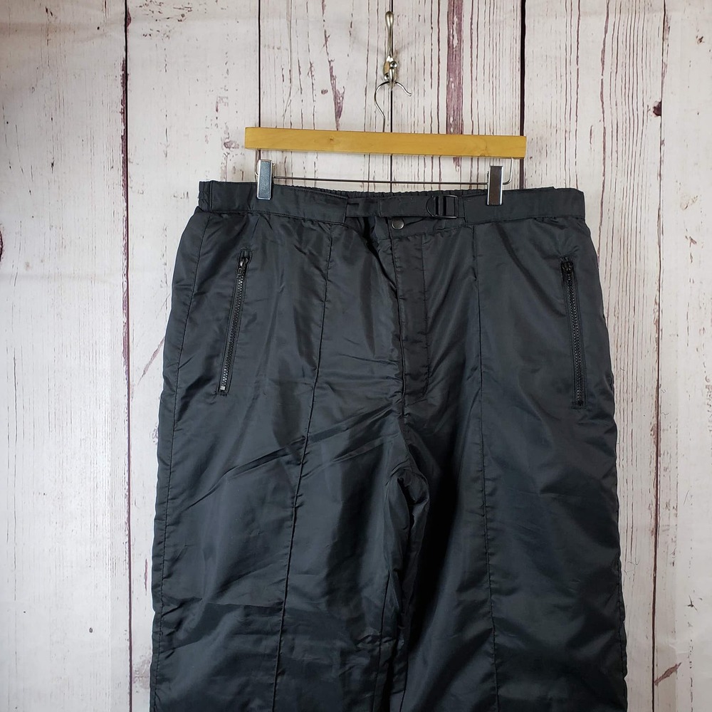 Northern Climate Vintage Ski Bib Pants Mens Size Xl Nylon Black
